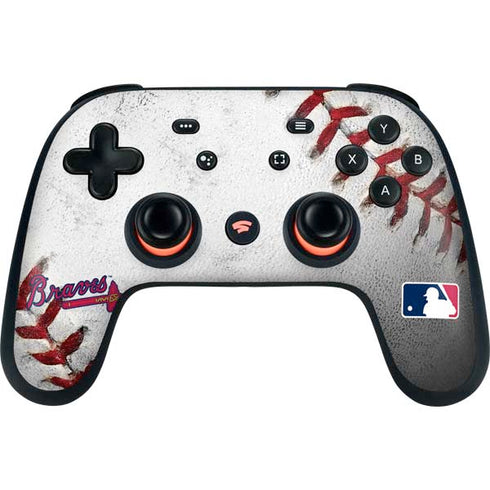 MLB Atlanta Braves Game Ball Google Stadia Controller Skin